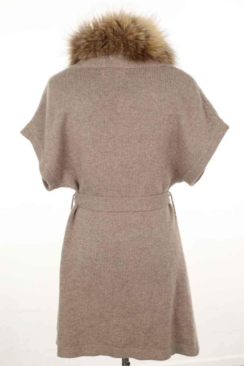 Gilet Gerard Darel Beige en Cachemire