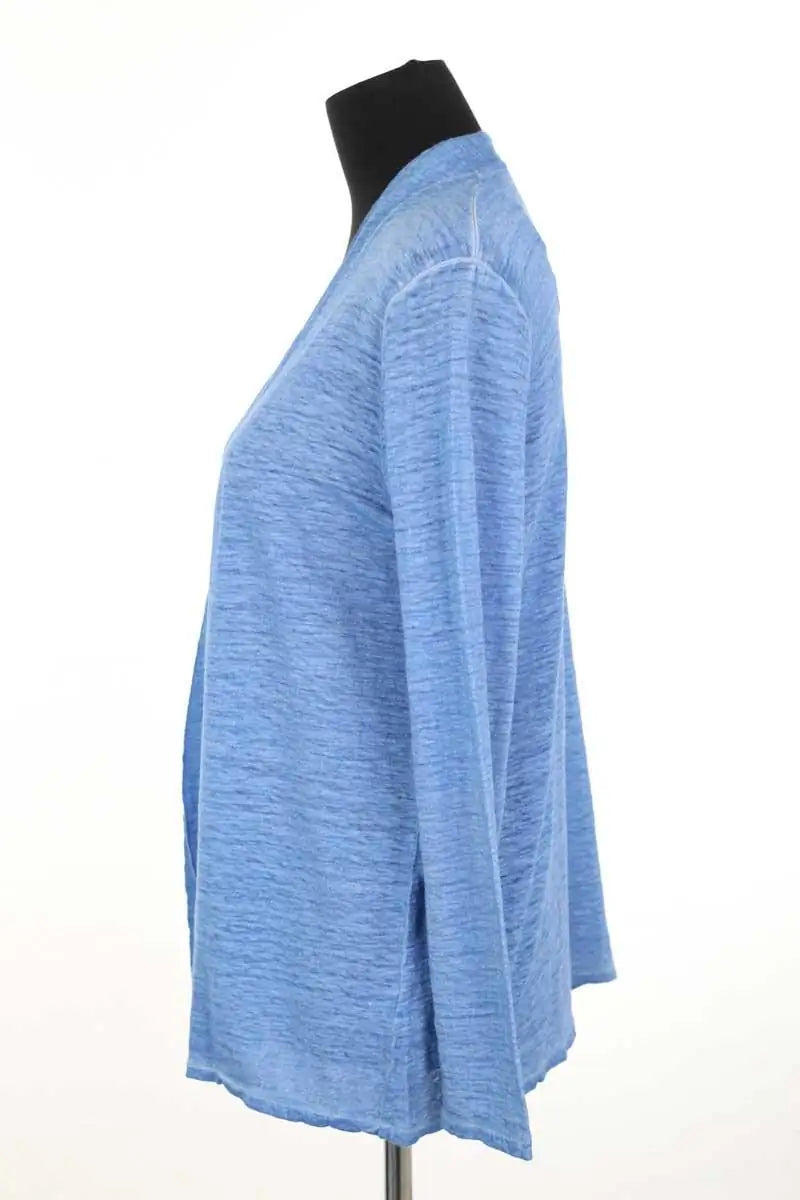 Gilet Gerard Darel Bleu en Lin