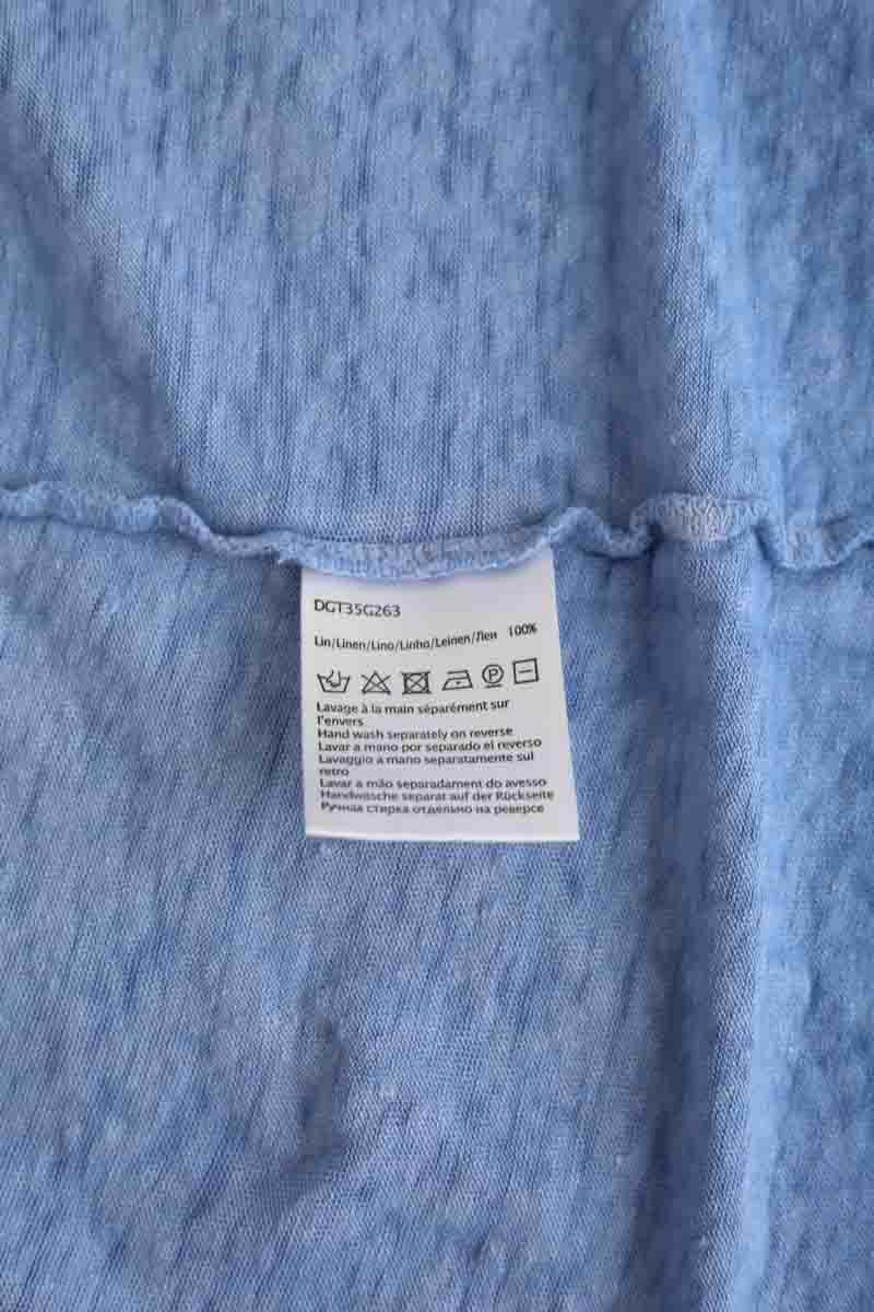 Gilet Gerard Darel Bleu en Lin