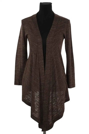 Gilet Gerard Darel Marron en Viscose, taille S - Seconde Main