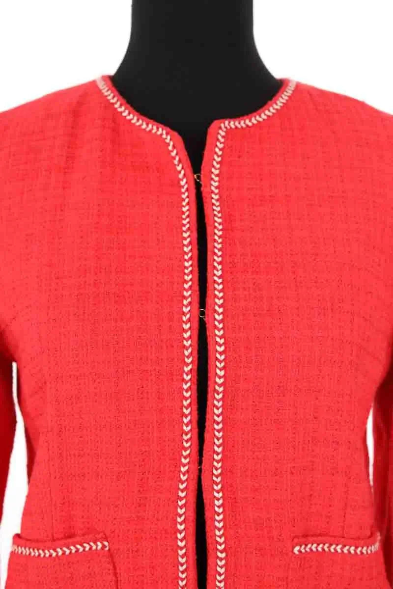 Gilet Gerard Darel Scarlette Rouge en Coton