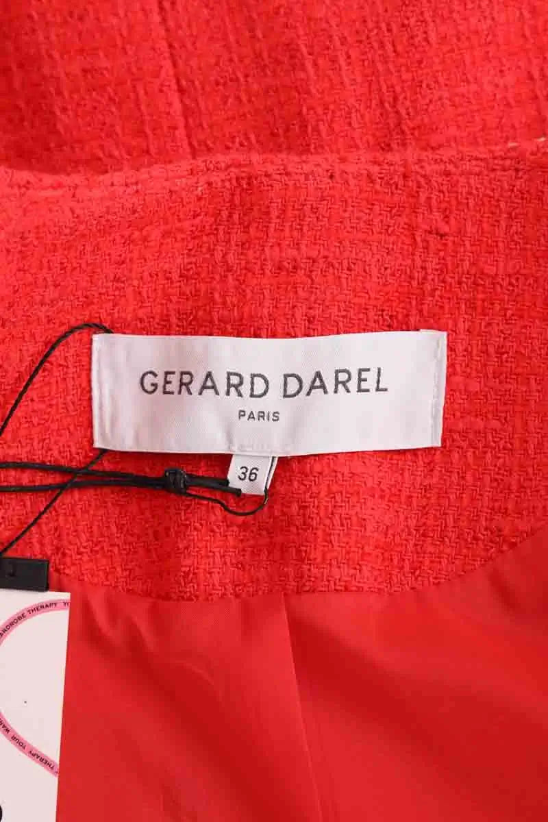 Gilet Gerard Darel Scarlette Rouge en Coton