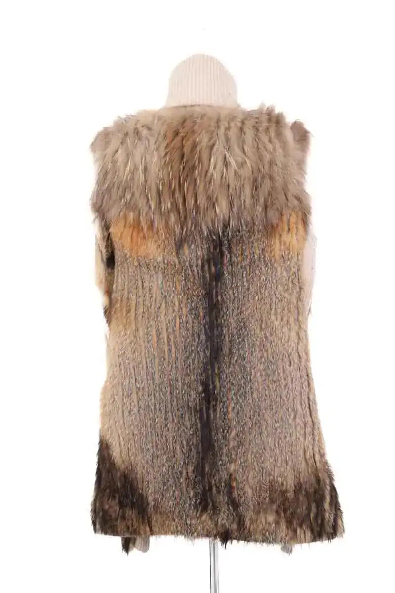 Gilet Hotel Particulier Beige en Fourrure