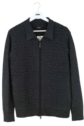 Gilet Jil Sander Anthracite en Laine, taille M - Seconde Main