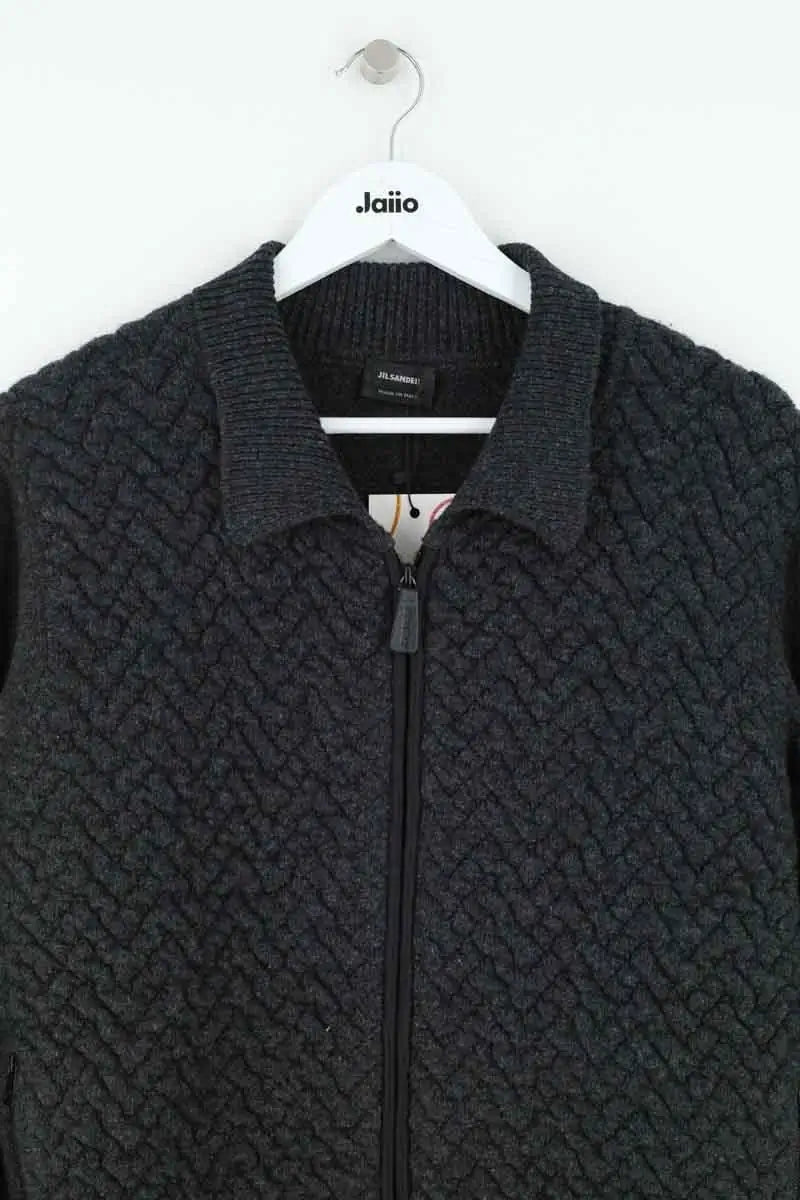 Gilet Jil Sander Anthracite en Laine