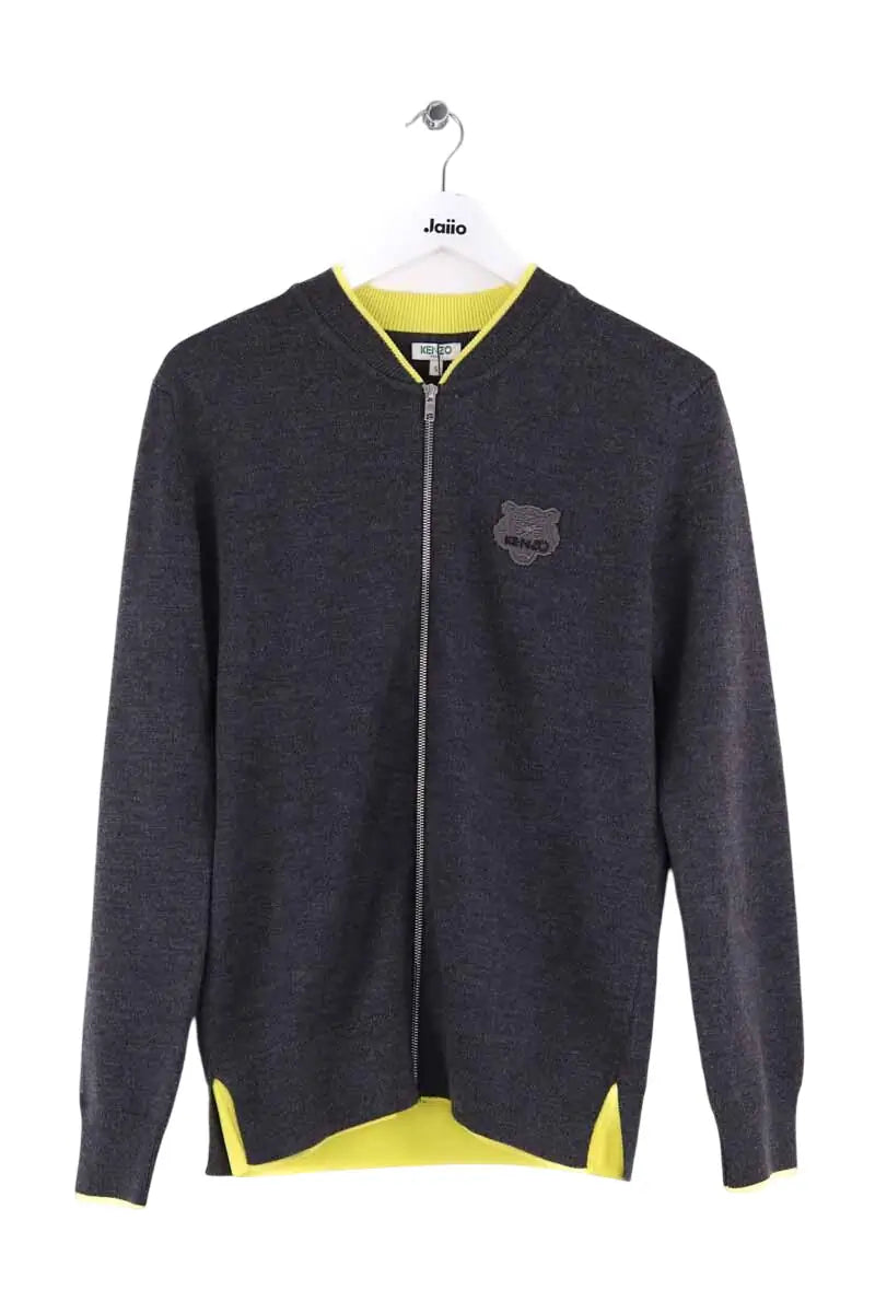 Gilet Kenzo Gris en Synthétique, taille S - Seconde Main
