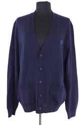 Gilet Kitsuné Marine en Laine, taille L - Seconde Main