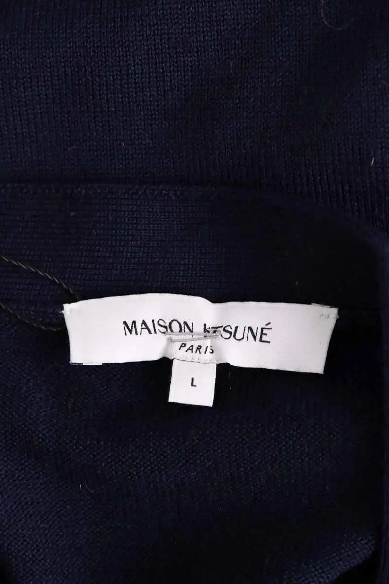 Gilet Kitsuné Marine en Laine