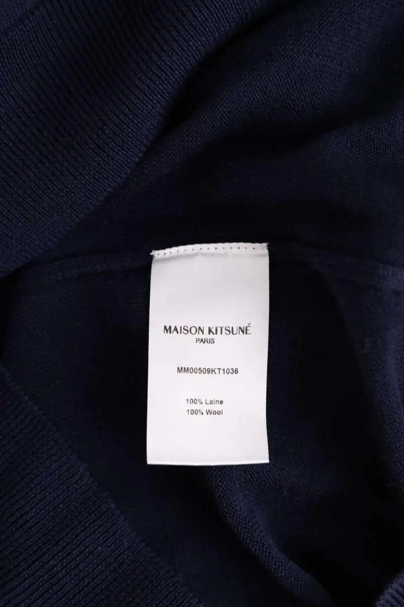 Gilet Kitsuné Marine en Laine