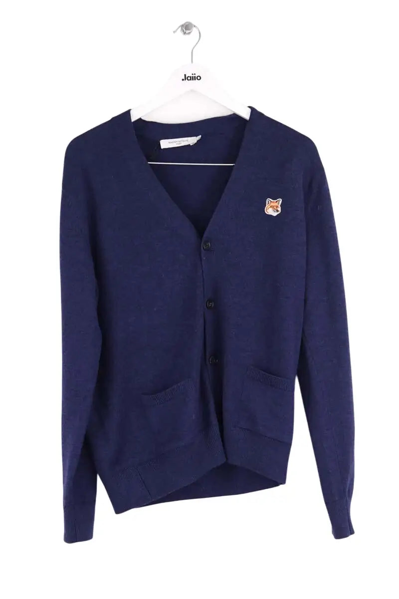 Gilet Kitsuné Marine en Laine, taille S - Seconde Main