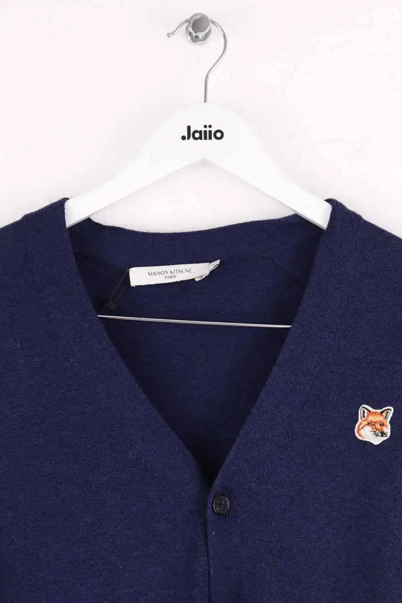 Gilet Kitsuné Marine en Laine