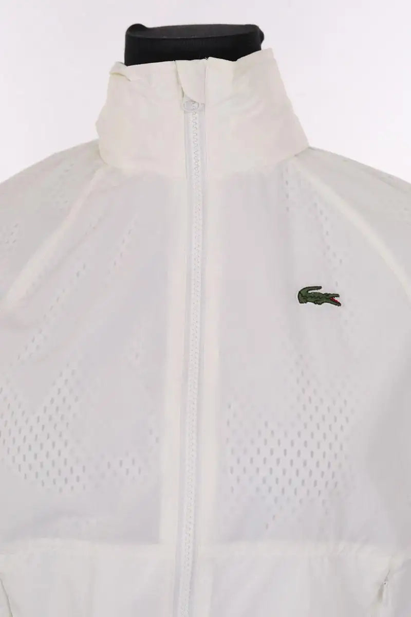 Gilet Lacoste Blanc en Synthétique
