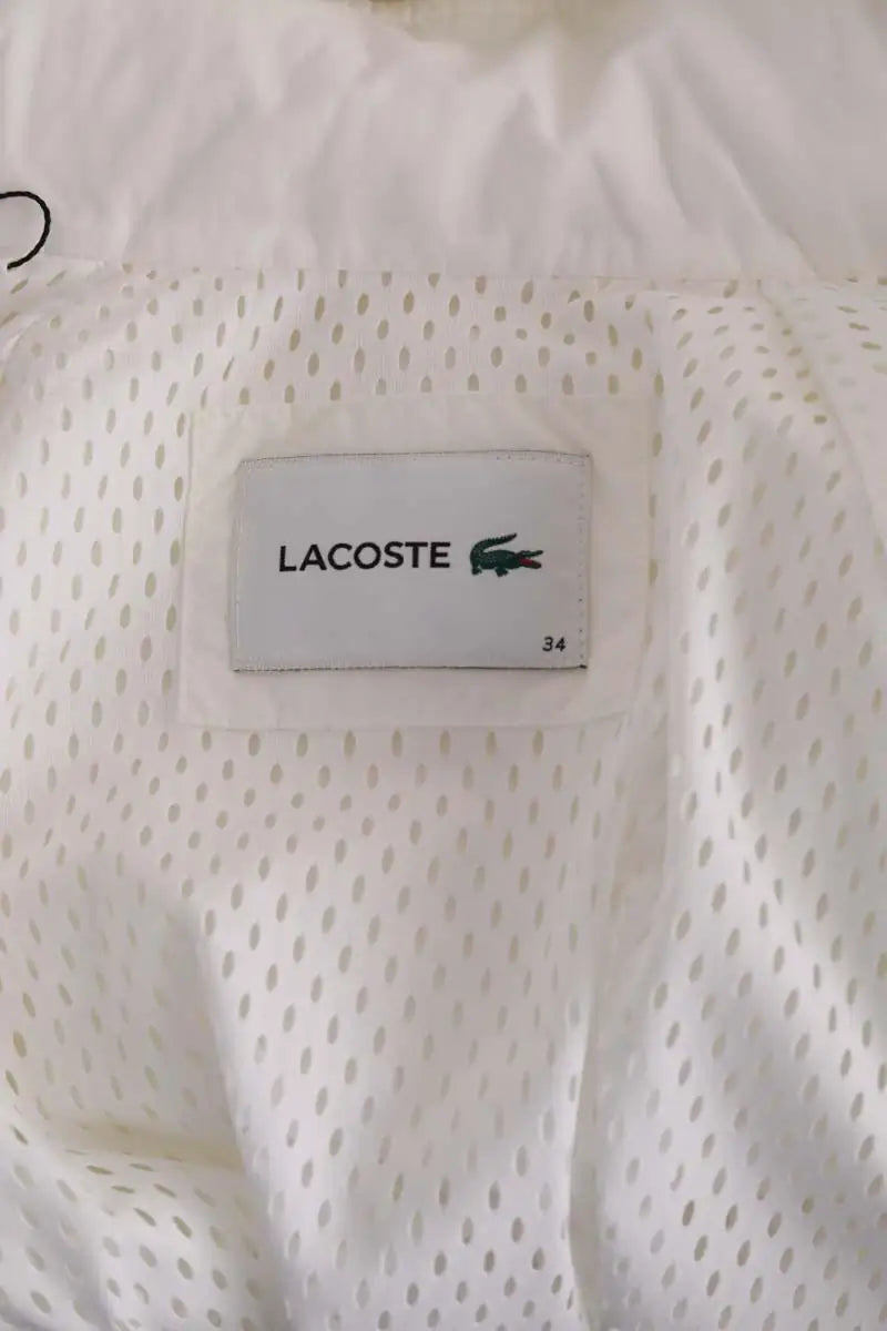 Gilet Lacoste Blanc en Synthétique