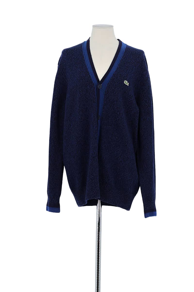 Gilet Lacoste Bleu en Laine, taille XL - Seconde Main