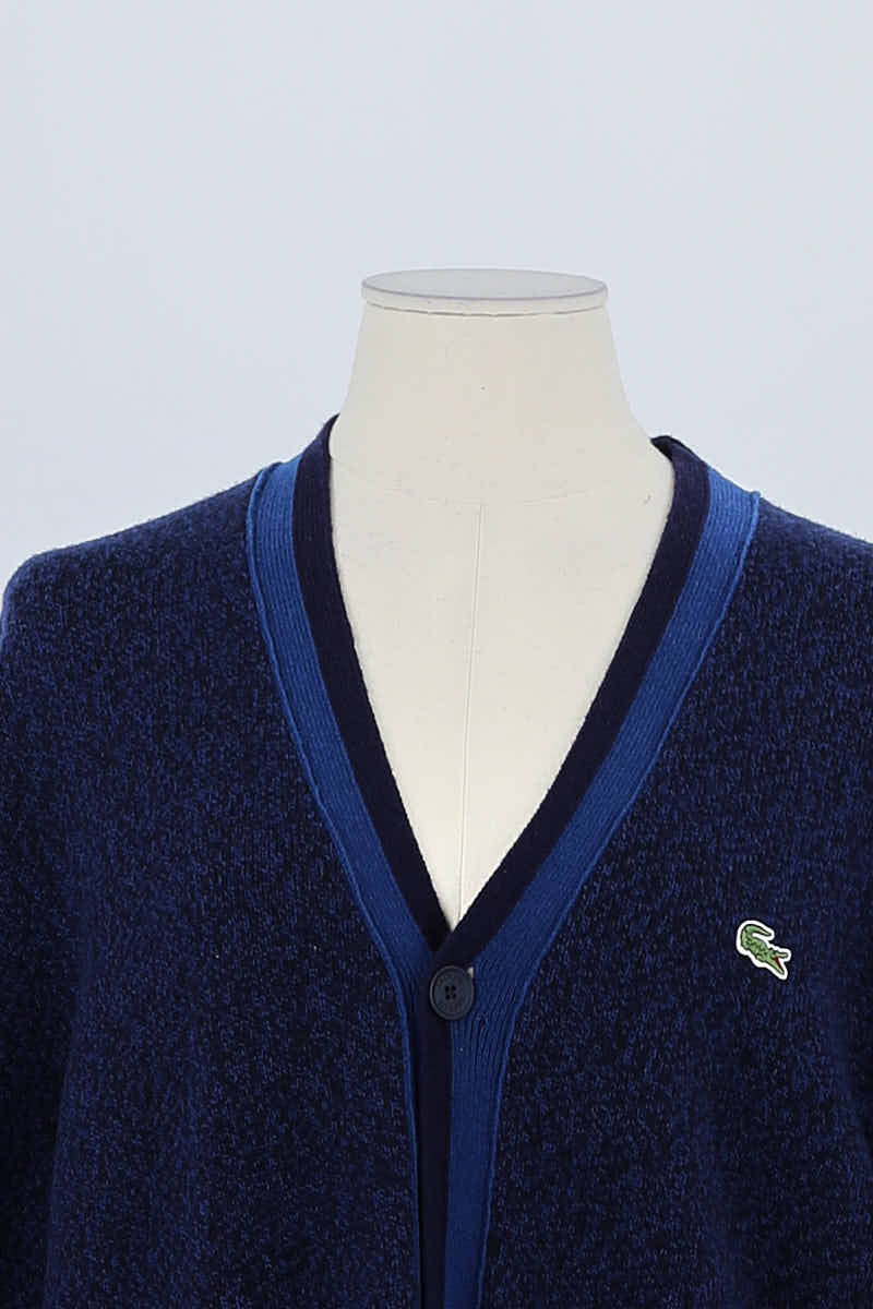 Gilet Lacoste Bleu en Laine