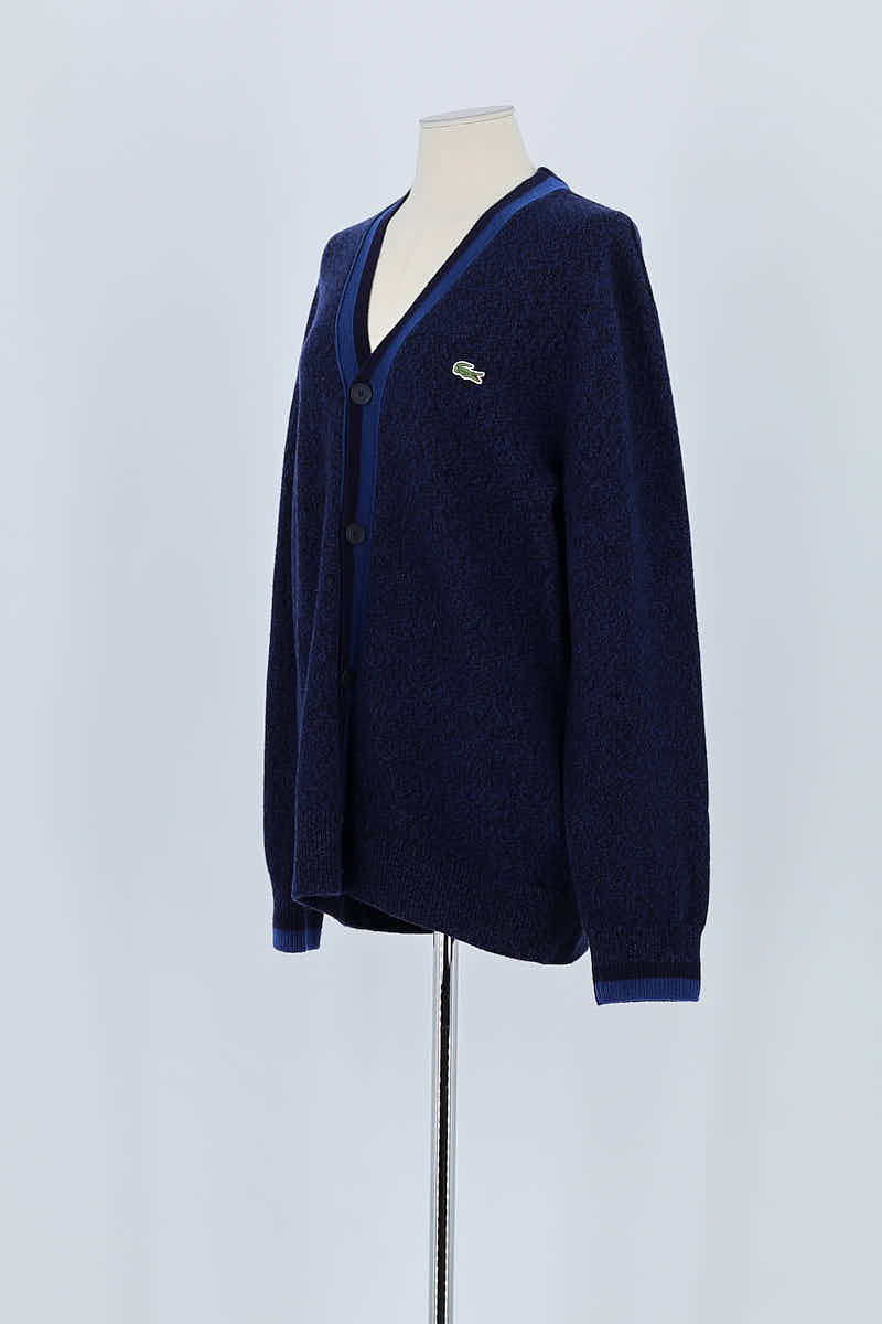 Gilet Lacoste Bleu en Laine