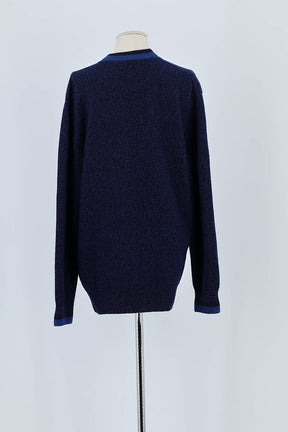 Gilet Lacoste Bleu en Laine