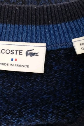 Gilet Lacoste Bleu en Laine
