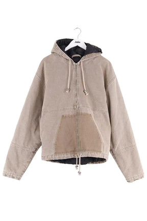 Gilet LFDY Faded workwear jacket Kaki en Coton, taille XL - Seconde Main