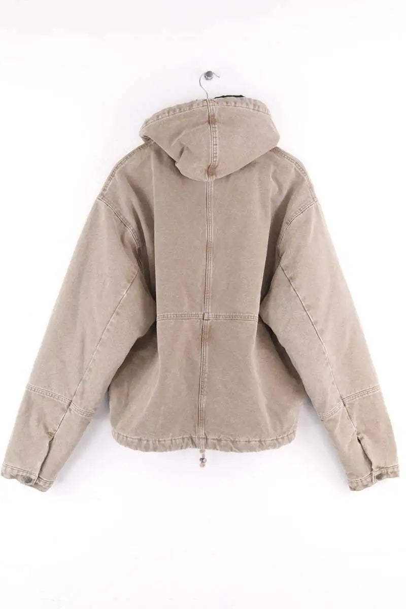 Gilet LFDY Faded workwear jacket Kaki en Coton