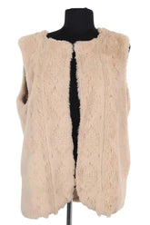 Gilet Louise Misha Varvara Beige en Synthétique, taille S - Seconde Main