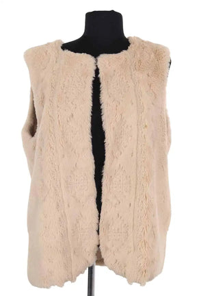 Gilet Louise Misha Varvara Beige en Synthétique, taille S - Seconde Main