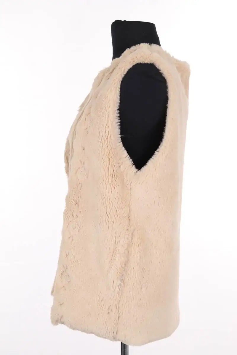 Gilet Louise Misha Varvara Beige en Synthétique