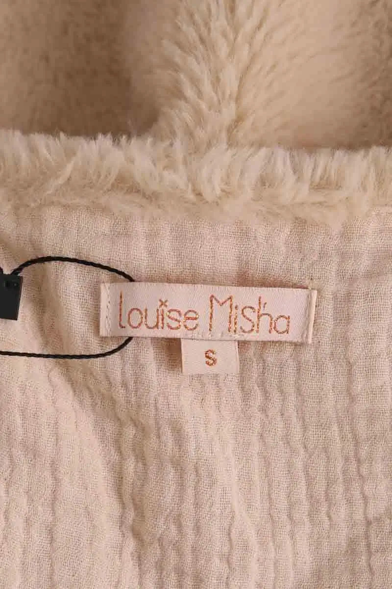 Gilet Louise Misha Varvara Beige en Synthétique