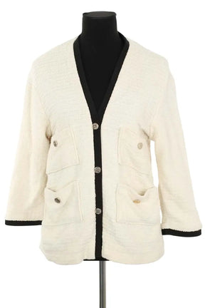 Gilet Maje Beige en Coton, taille M - Seconde Main