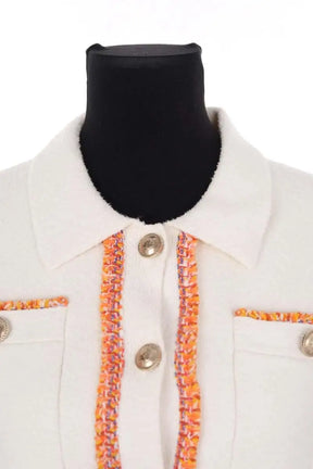 Gilet Maje Blanc en Coton