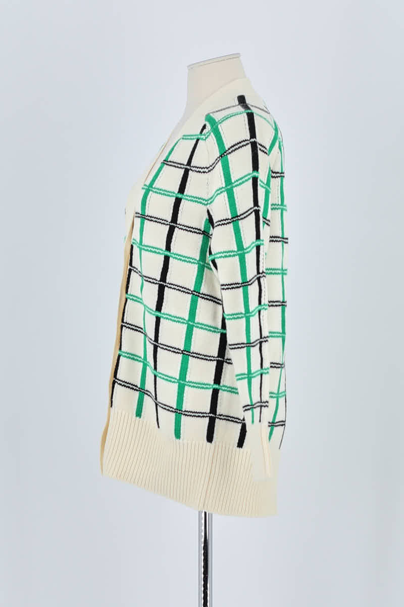 Gilet Maje Blanc en Laine