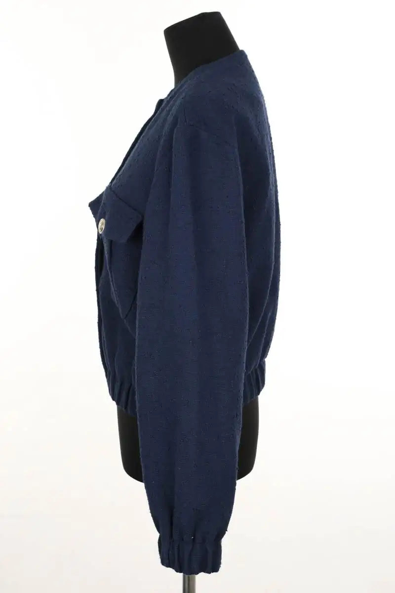Gilet Maje Bleu en Coton