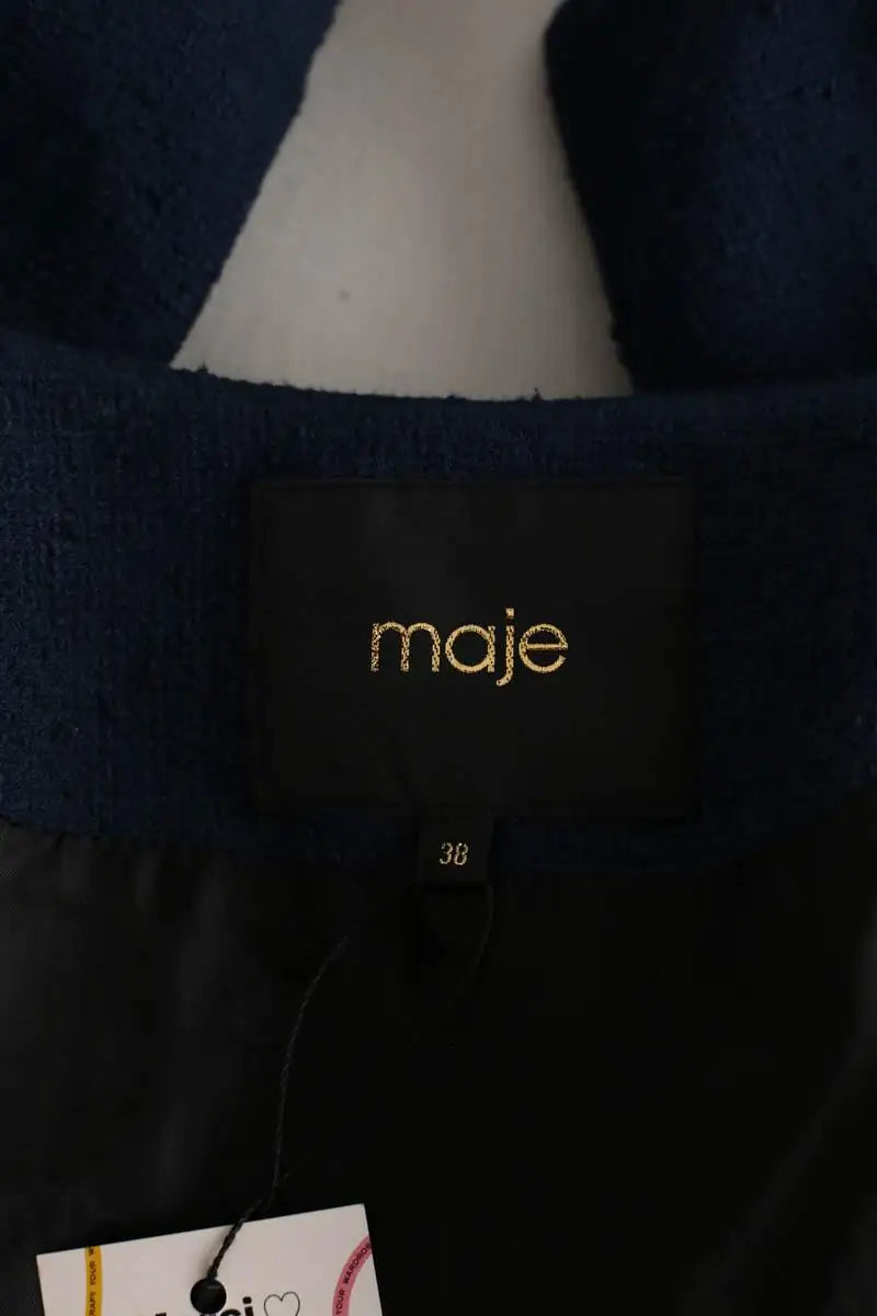 Gilet Maje Bleu en Coton