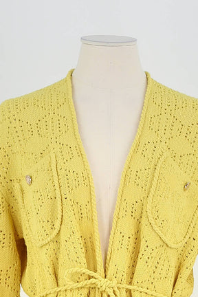 Gilet Maje Jaune en Coton