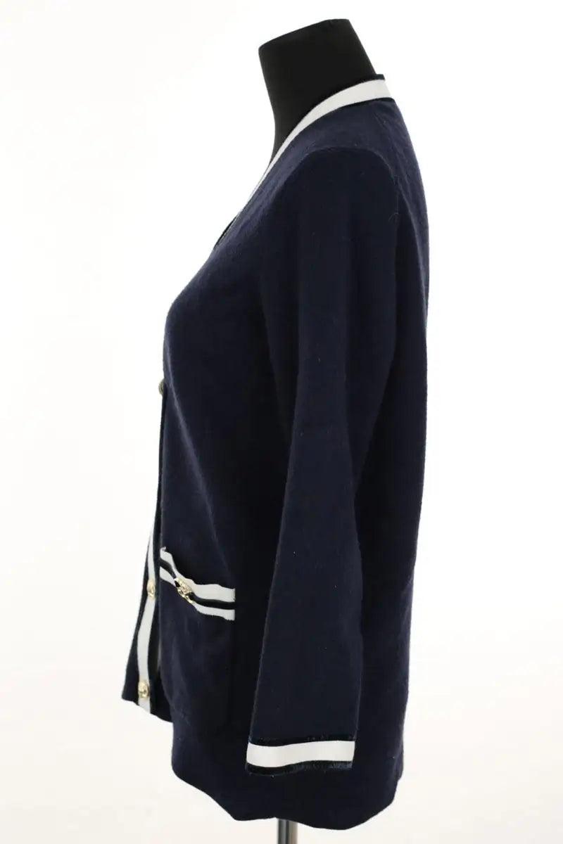 Gilet Maje Marine en Coton