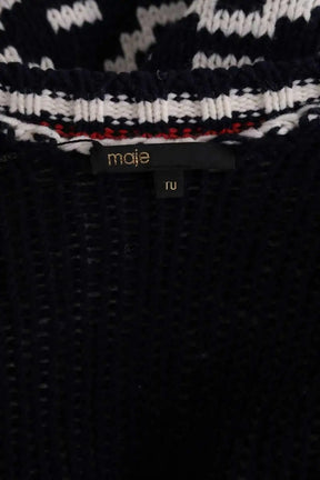 Gilet Maje Marine en Laine