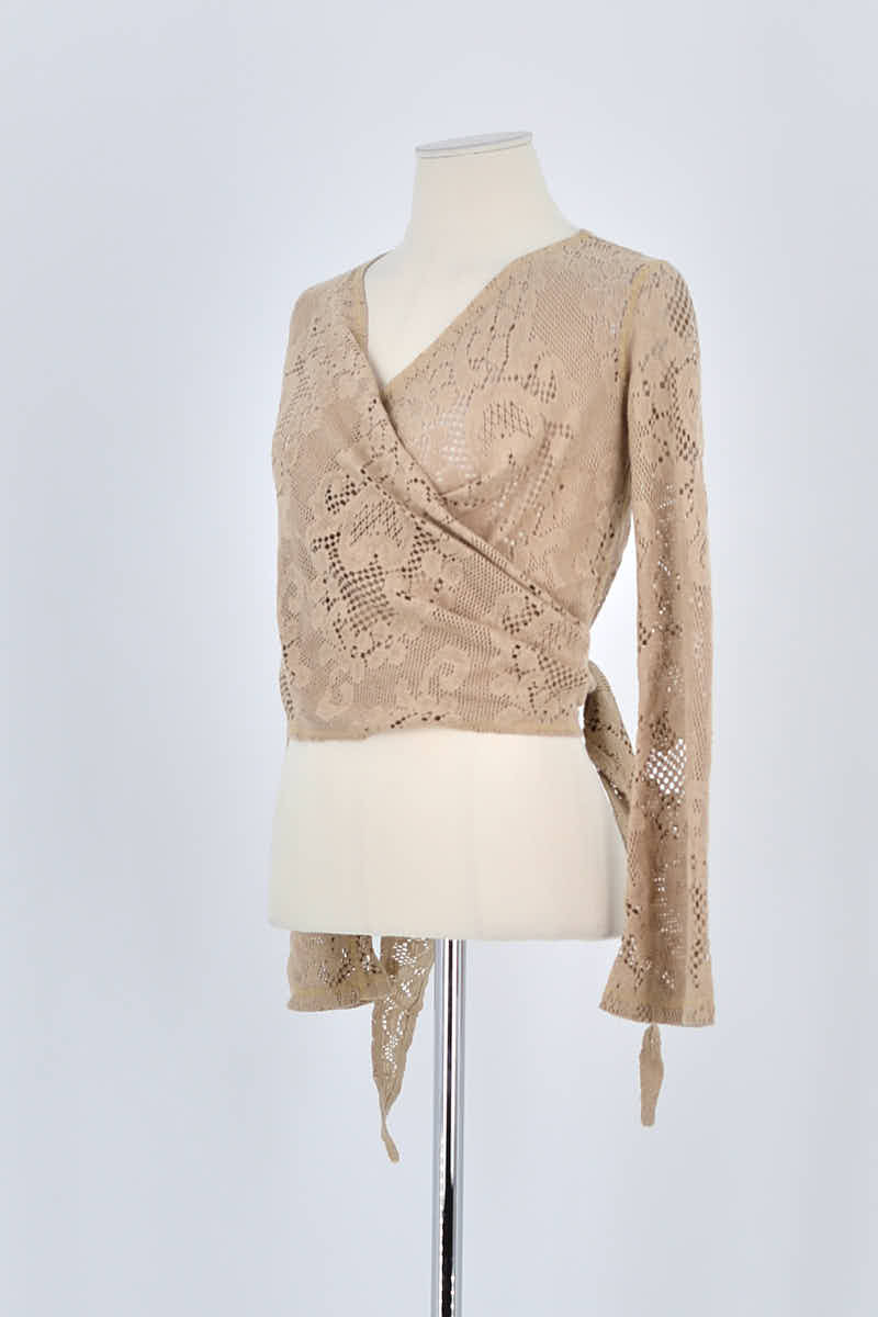Gilet Mes Demoiselles Beige en Coton