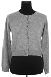 Gilet Paule Ka Gris en Cachemire, taille M - Seconde Main