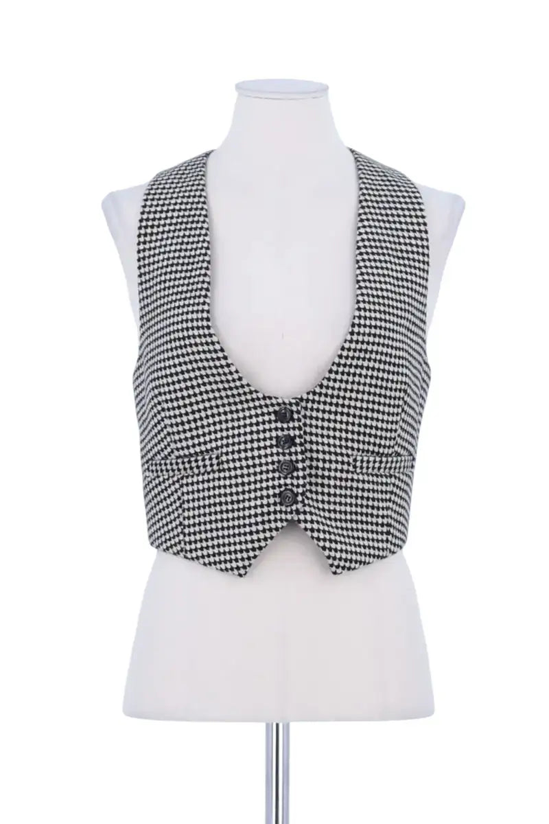 Gilet Pinko Noir en Synthétique, taille S - Seconde Main