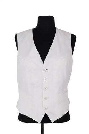 Gilet Ralph Lauren Blanc en Coton, taille L - Seconde Main