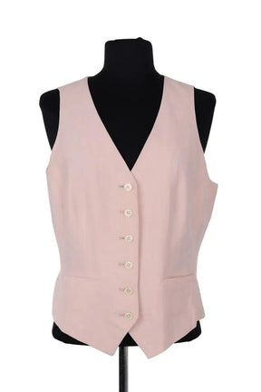Gilet Ralph Lauren Rose en Soie, taille L - Seconde Main