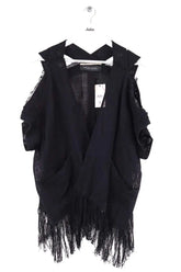 Gilet Roland Mouret Noir en Coton, taille XL - Seconde Main