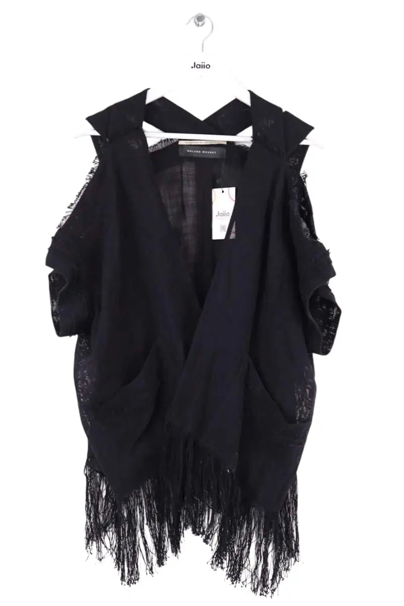 Gilet Roland Mouret Noir en Coton, taille XL - Seconde Main