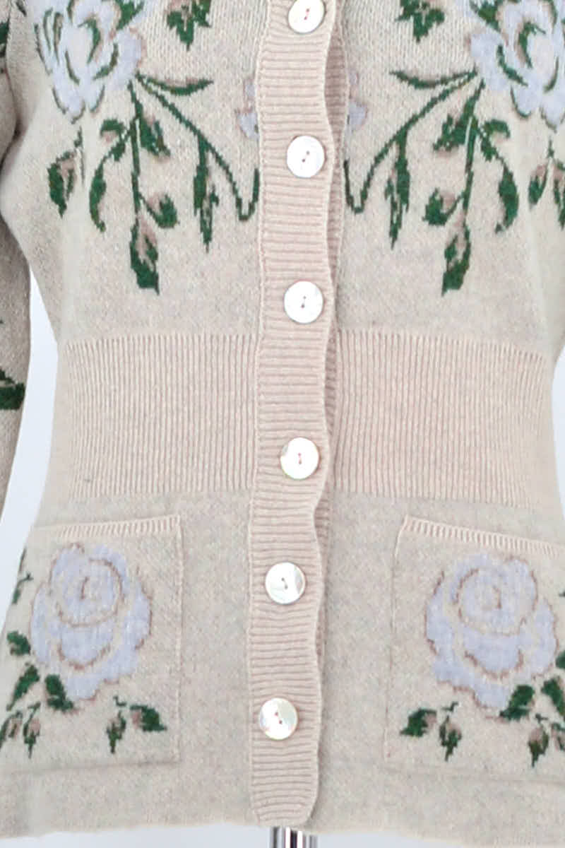 Gilet Rouje Beige en Laine