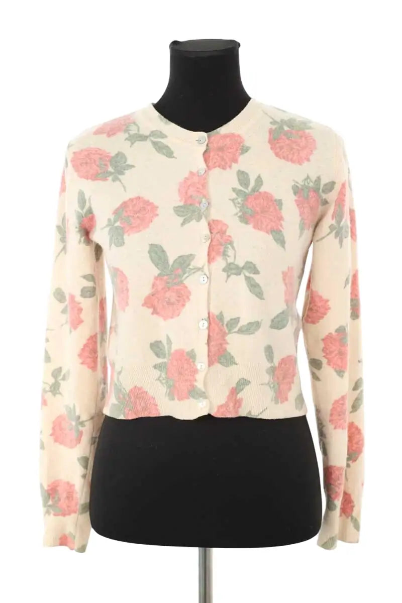 Gilet Rouje Beige en Laine, taille S - Seconde Main