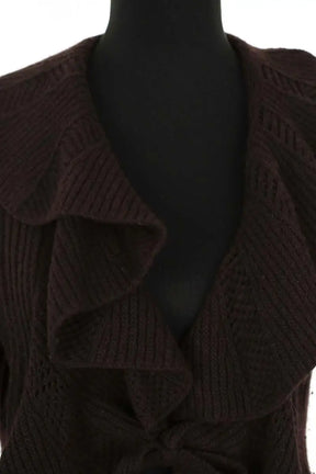 Gilet Rouje Marron en Coton