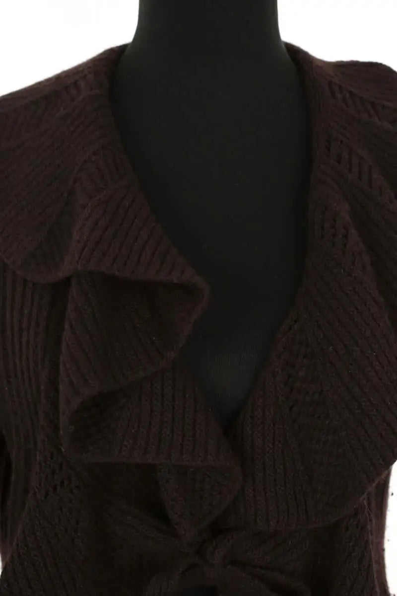 Gilet Rouje Marron en Coton