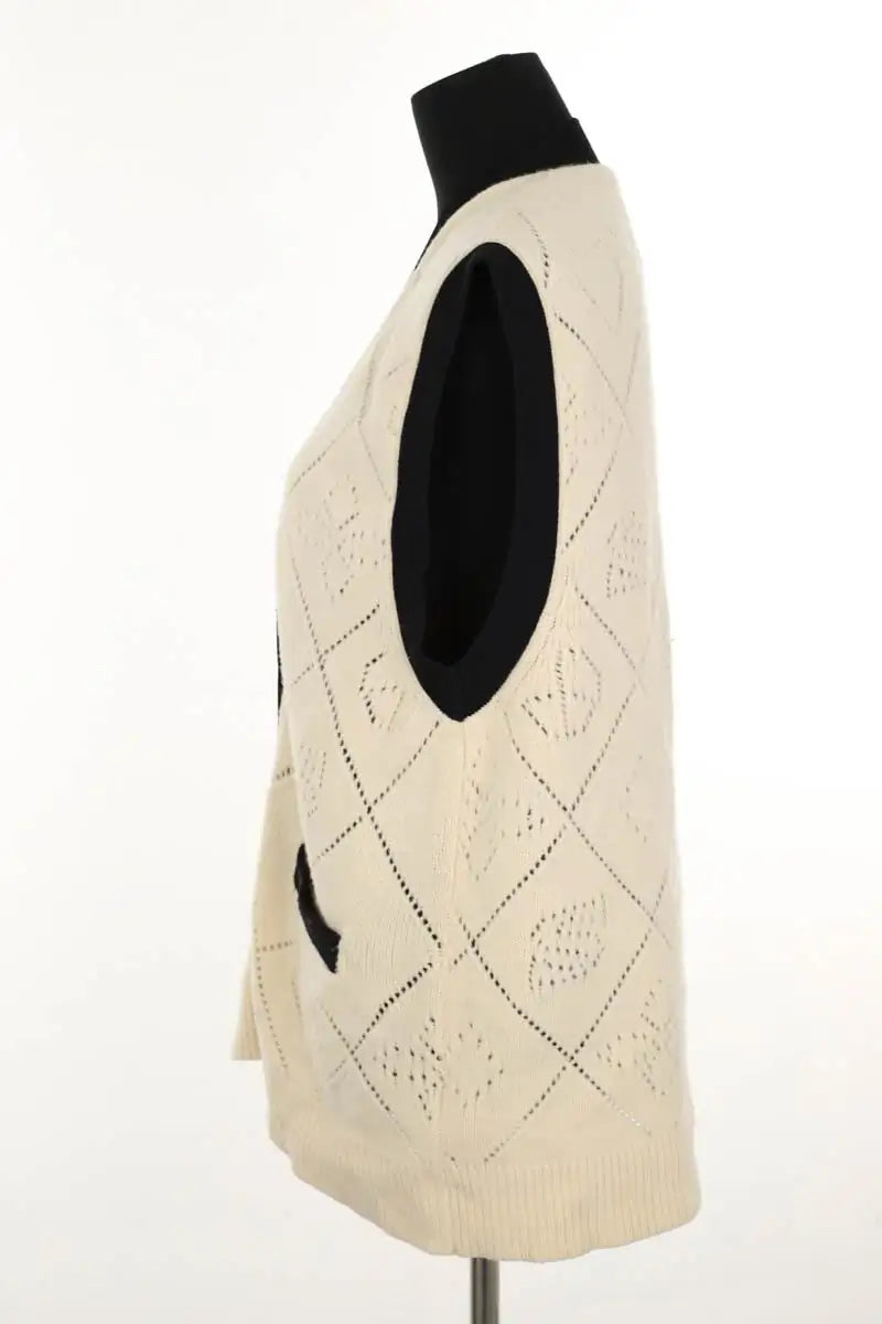 Gilet Sandro Beige en Laine