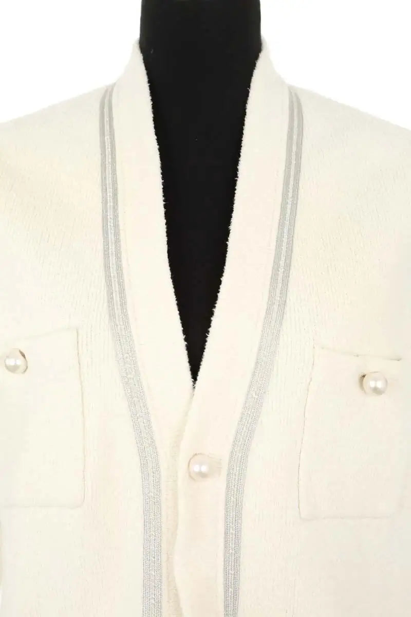 Gilet Sandro Blanc en Coton