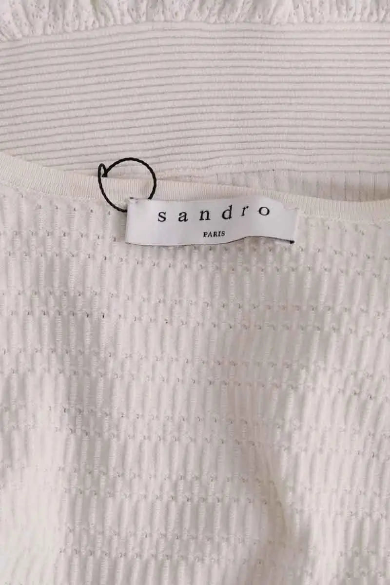 Gilet Sandro Blanc en Synthétique